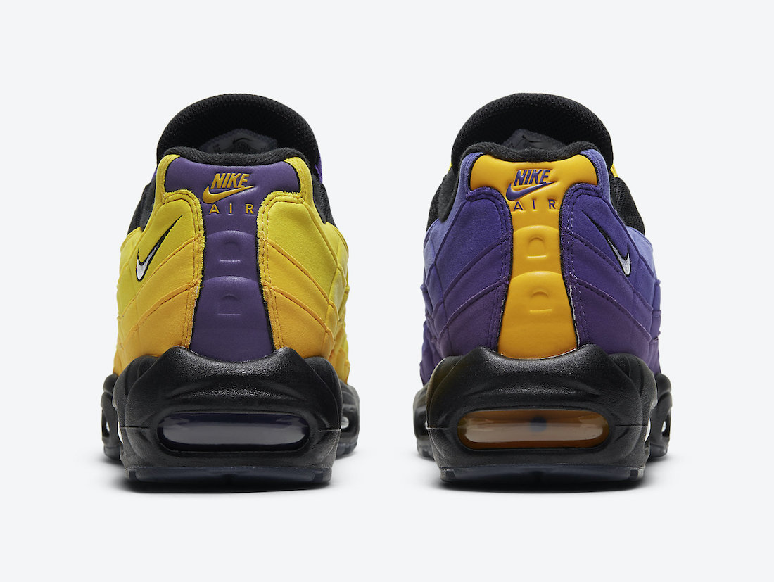 Nike LeBron Air Max 95 Home Team Lakers CZ3624-001 Release Date - SBD