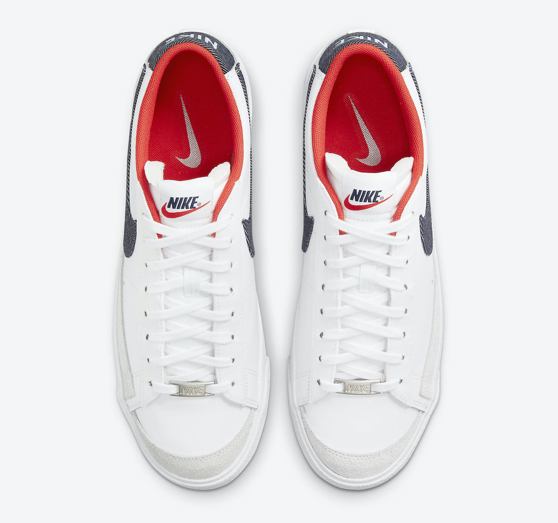 Nike Blazer Low USA Denim DJ6201-100 Release Date