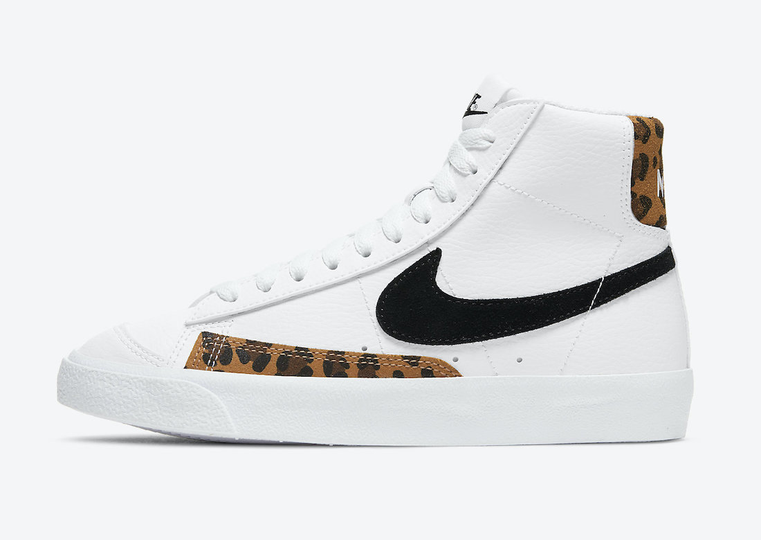 Nike Blazer Mid 77 GS White Leopard DJ4603-100 Release Date