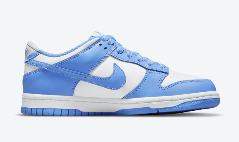 university blue dunk low release