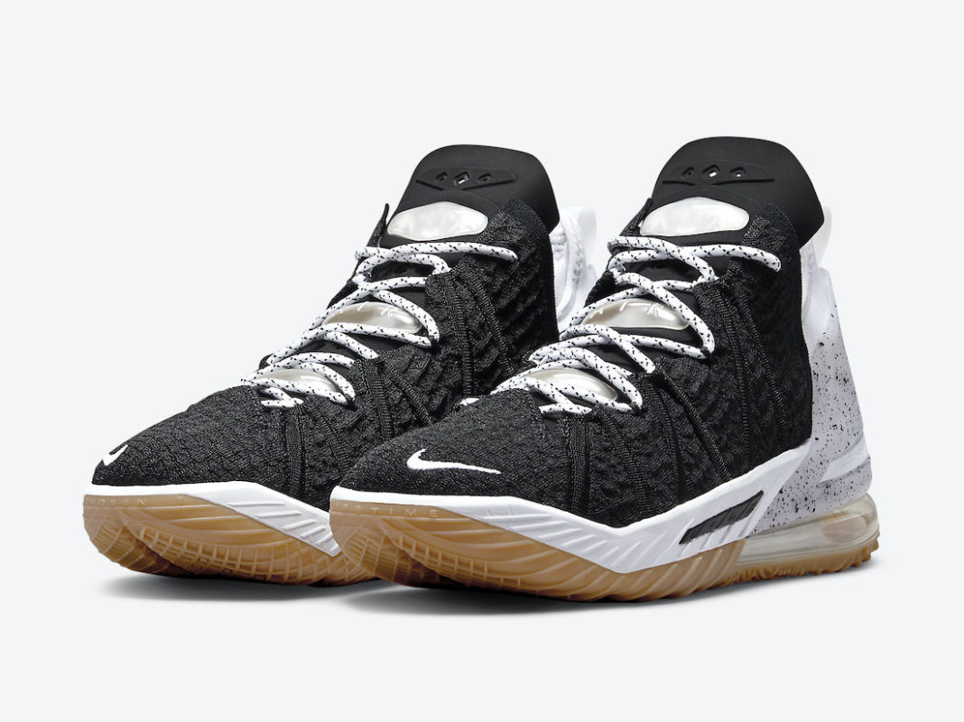 Nike LeBron 18 Black Gum CQ9283-007 Release Date - SBD