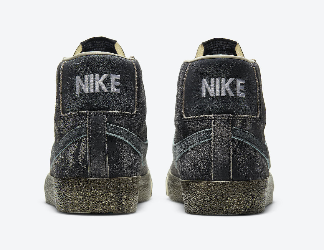 Nike SB Blazer Mid Black Light Dew Coconut Milk DA1839-001 Release Date