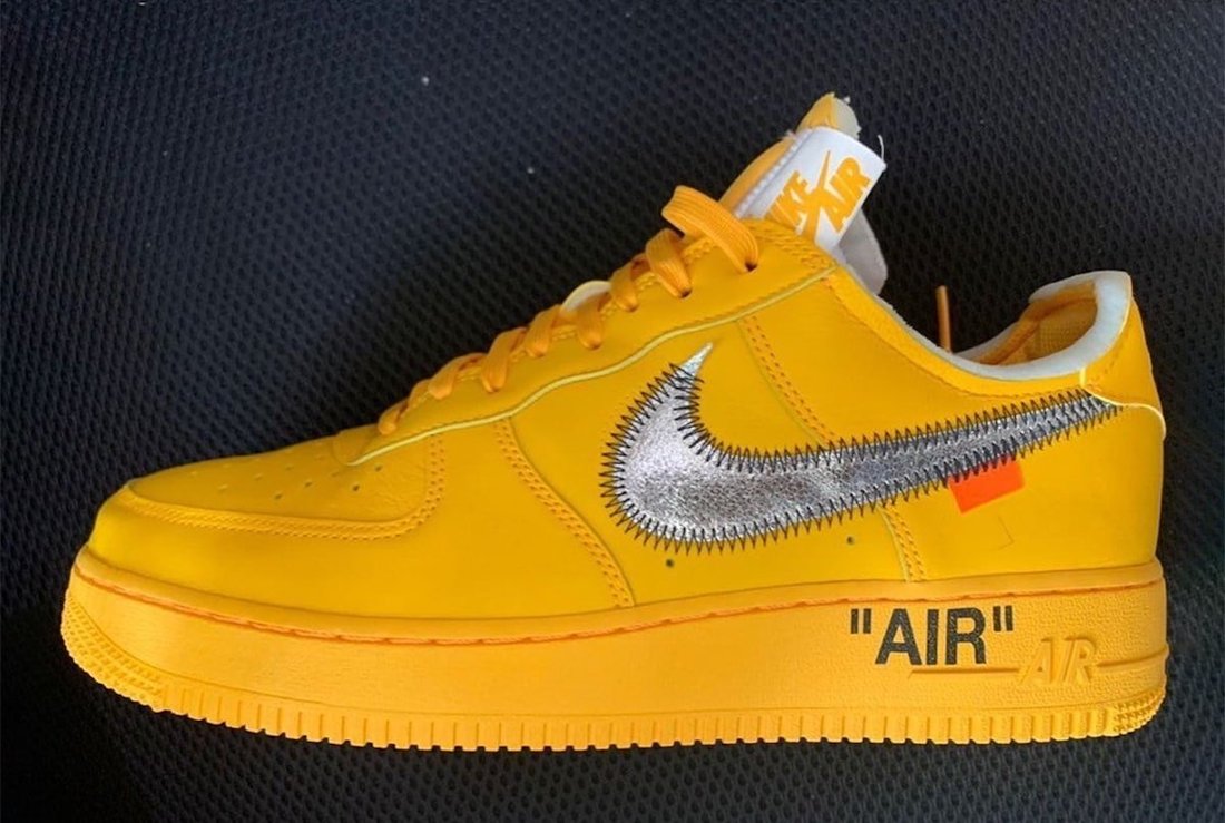 Off-White Nike Air Force 1 University Gold Release Date
