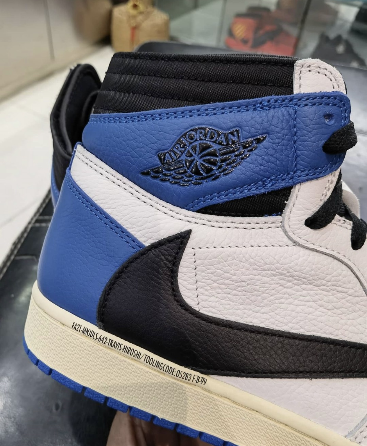 Travis Scott Fragment Air Jordan 1 Military Blue Dh3227 105 Release Date Sbd