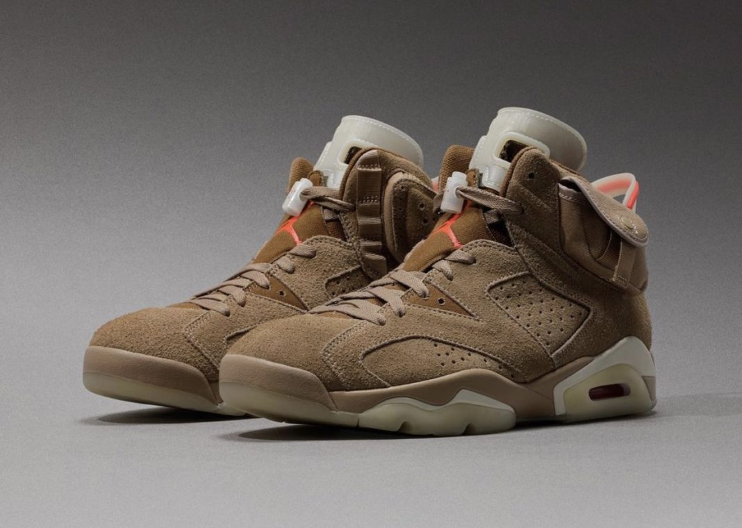 Travis Scott Air Jordan 6 British Khaki DH0690-200 Release Date - SBD