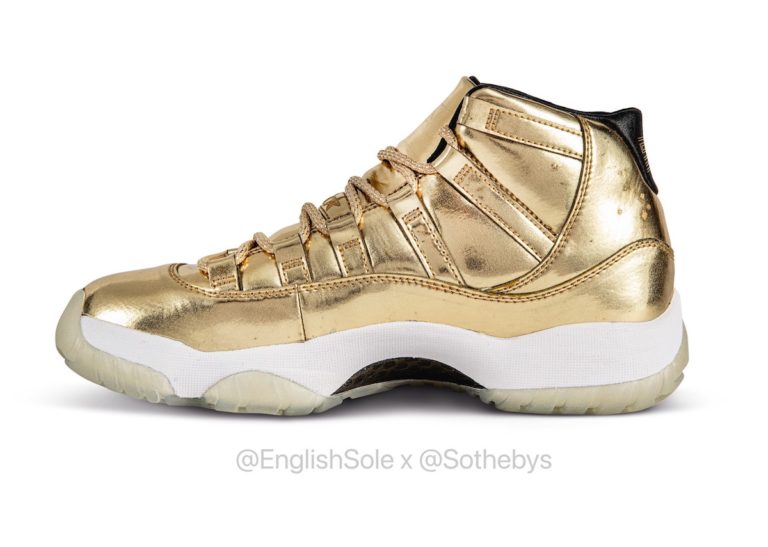 Usher Air Jordan 11 Gold Sample - Sneaker Bar Detroit