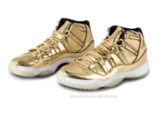 Usher Air Jordan 11 Gold Sample
