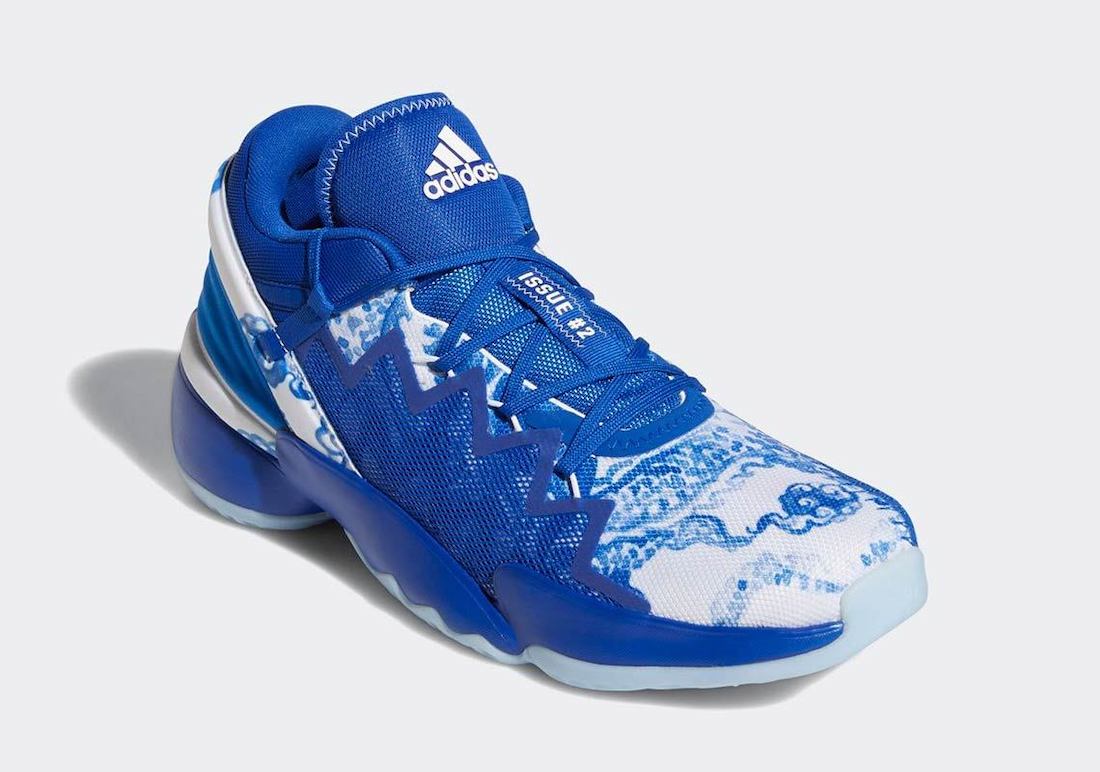 adidas DON Issue 2 Royal Blue White FX7426 Release Date