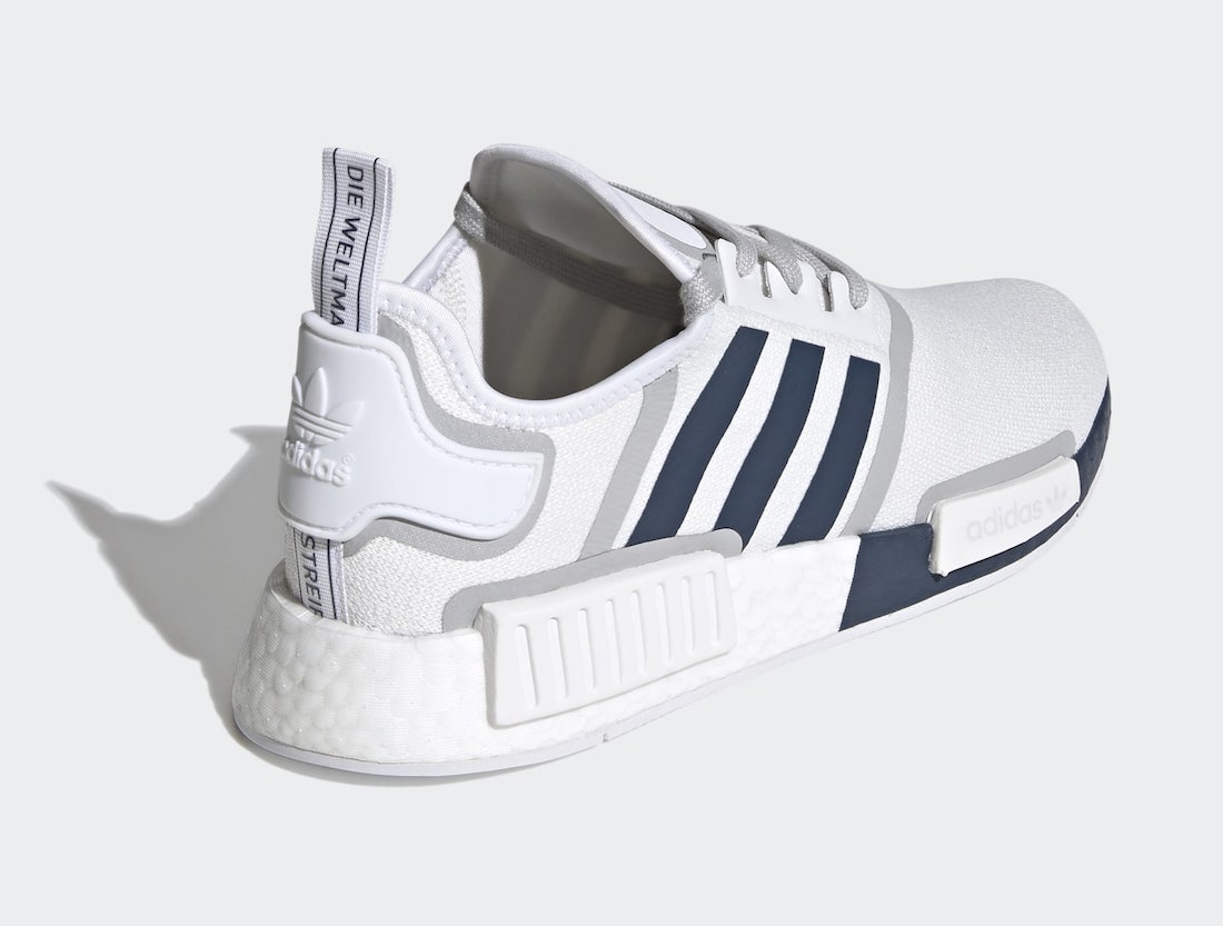 adidas NMD R1 White Crew Navy Grey G55576 Release Date