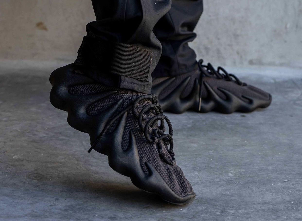 adidas Yeezy 450 Dark Slate On Feet 5