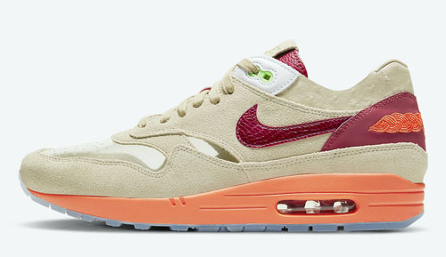 clot nike air max 1 kiss of death official release dates 2021