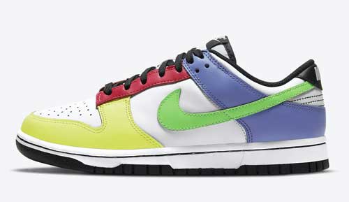 nike dunk low multi color official release dates 2021