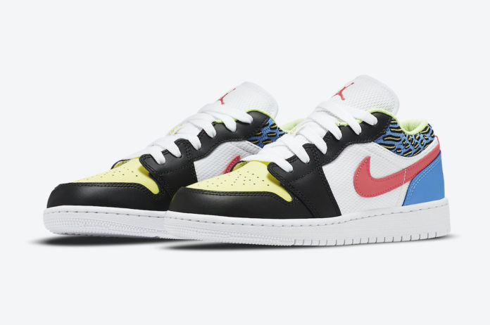 Air Jordan 1 Low GS Black Light Fusion Red White Coast DH5927-006 Release Date