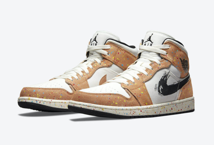 Air Jordan 1 Mid SE Brushstroke DA8005-100 Release Date