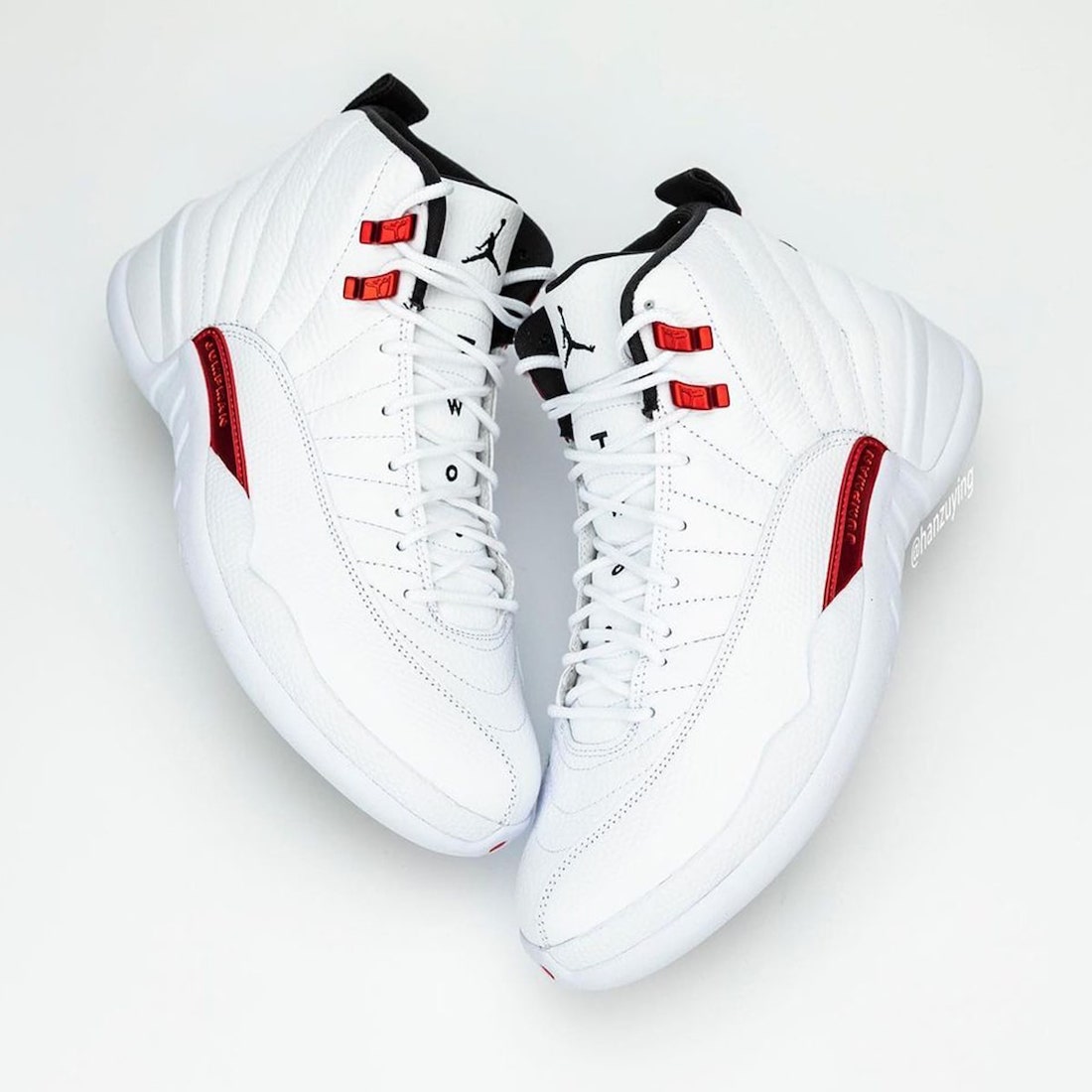 jordan 12 red white