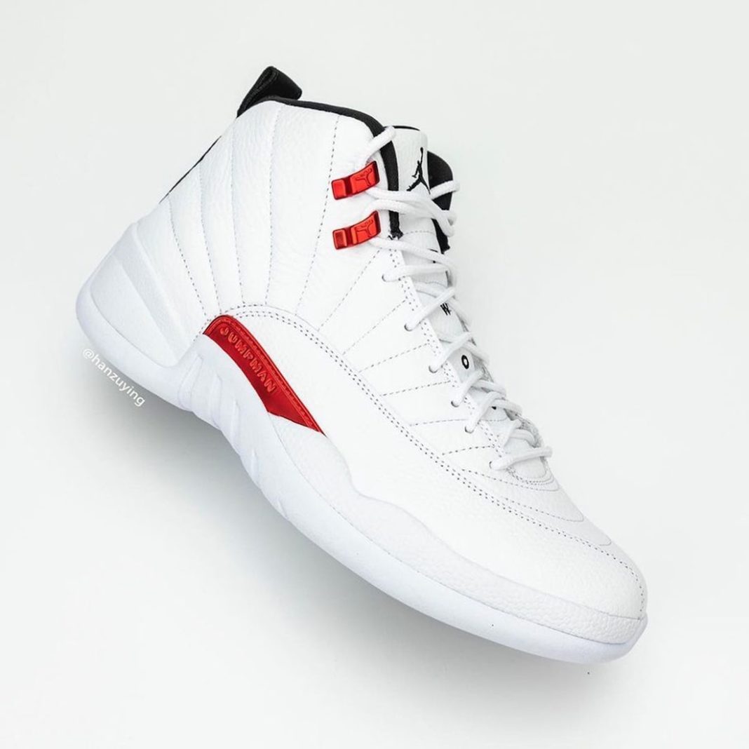 Air Jordan 12 Twist White University Red CT8013-106 Release Date - SBD