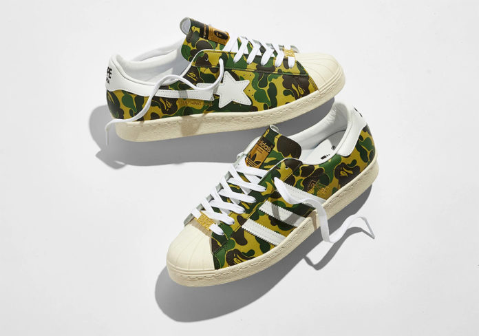 BAPE adidas Superstar Green Camo GZ8981 Release Date - SBD