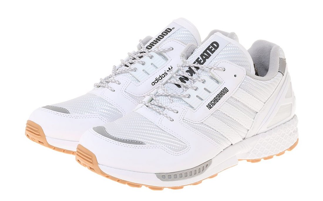 Neighborhood Undefeated adidas ZX 8000 White Gum Q47205 Release Date