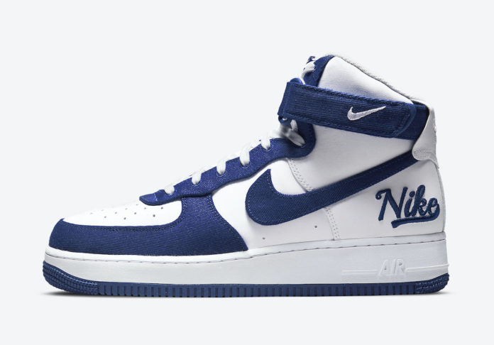 Nike Air Force 1 High EMB Dodgers Rush Blue DC8168-100 Release Date - SBD