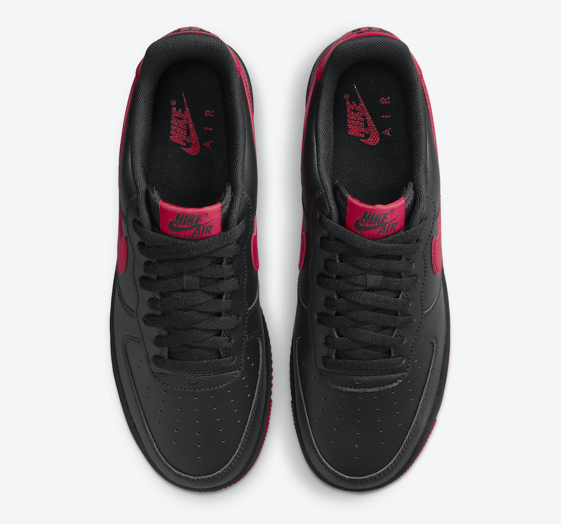 Nike Air Force 1 Low Black Red DC2911-001 Release Date