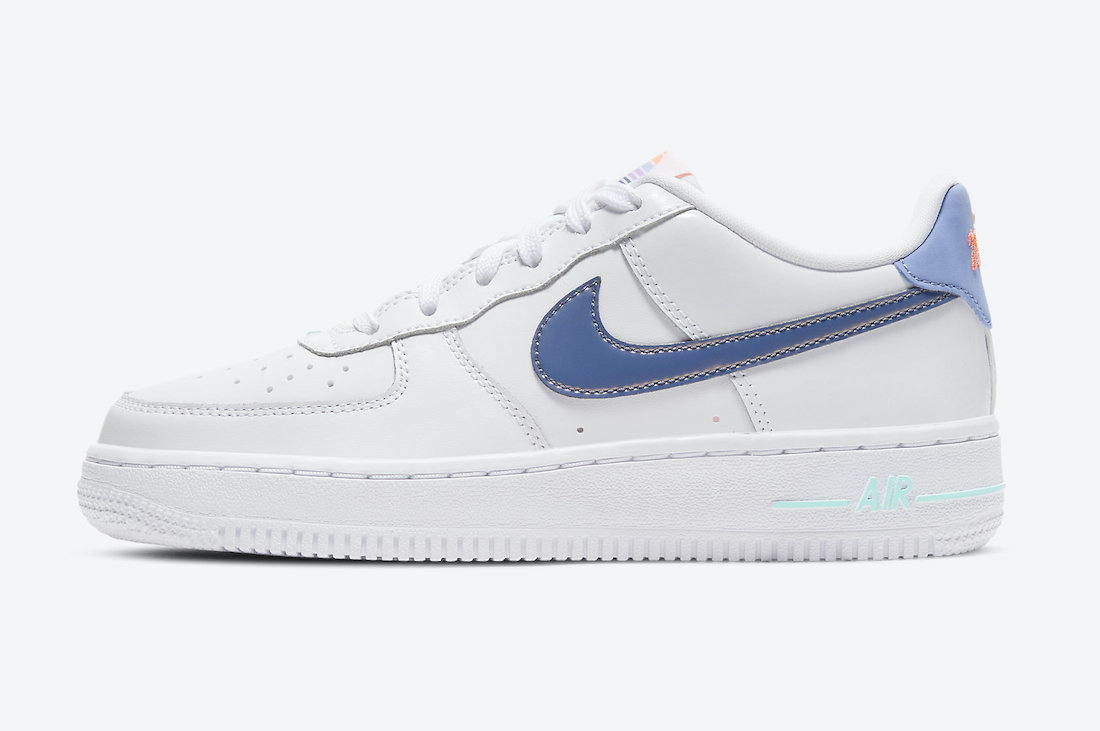 Nike Air Force 1 Low GS White Light Thistle Dark Purple Dust DC8188-100 Release Date