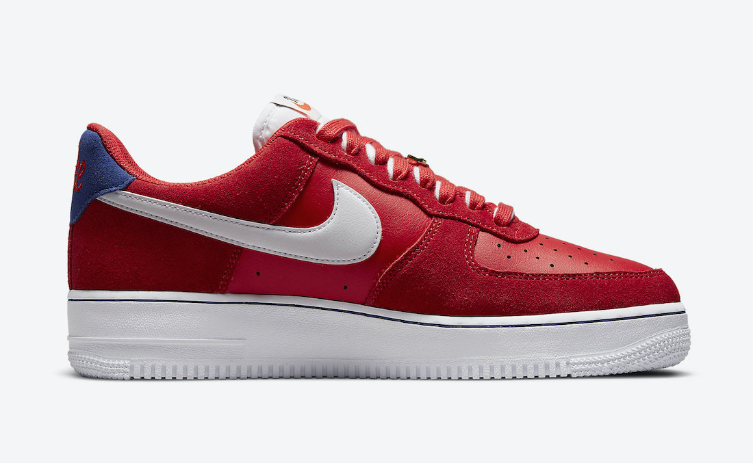 Nike Air Force 1 Low University Red White Deep Royal Blue DB3597-600 Release Date
