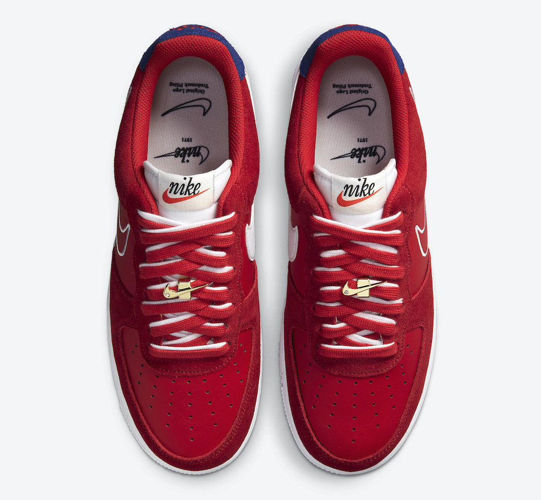 Nike Air Force 1 Low University Red White Deep Royal Blue DB3597-600 Release Date