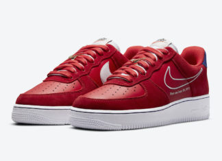 new red nike air force 1