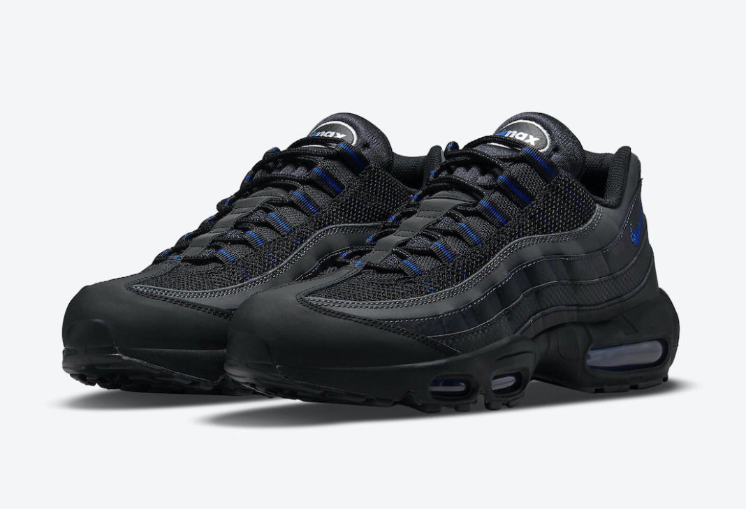 air max 95s black and blue