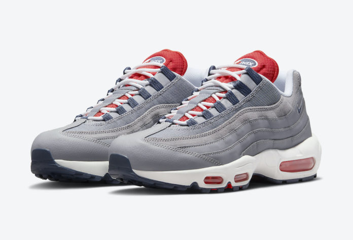 Nike Air Max 95 Grey Navy Crimson DB0250-001 Release Date