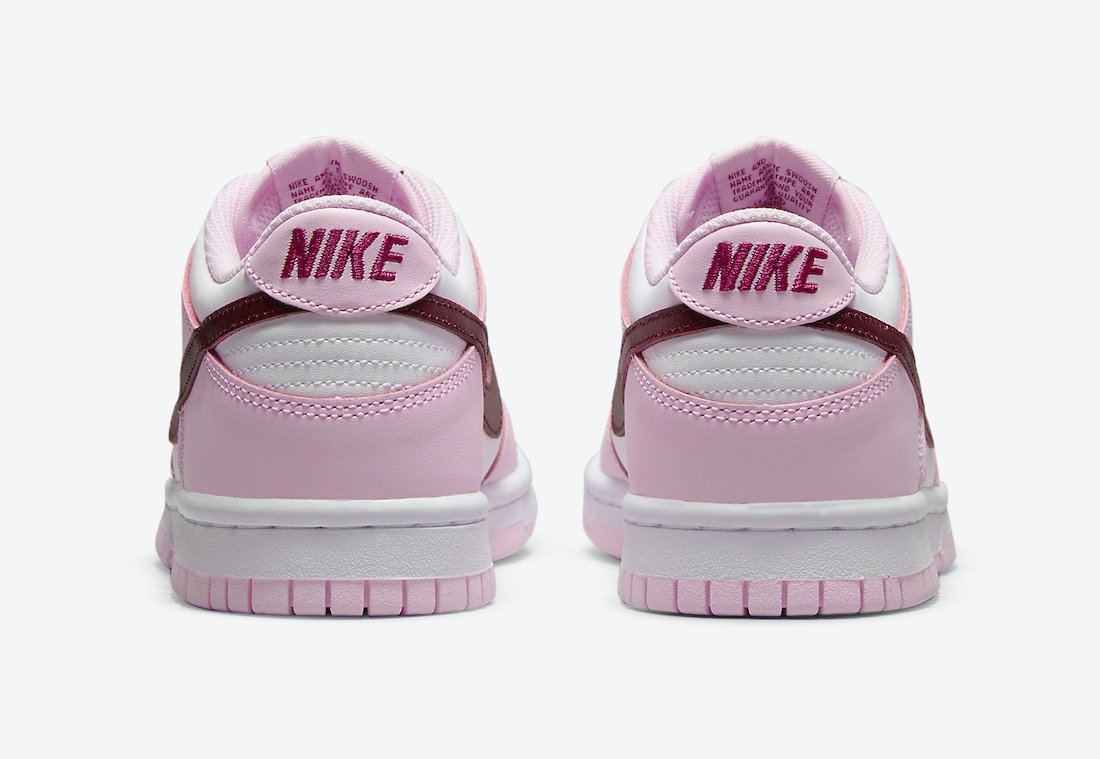 Nike Dunk Low GS White Pink Red CW1590-601 Release Date