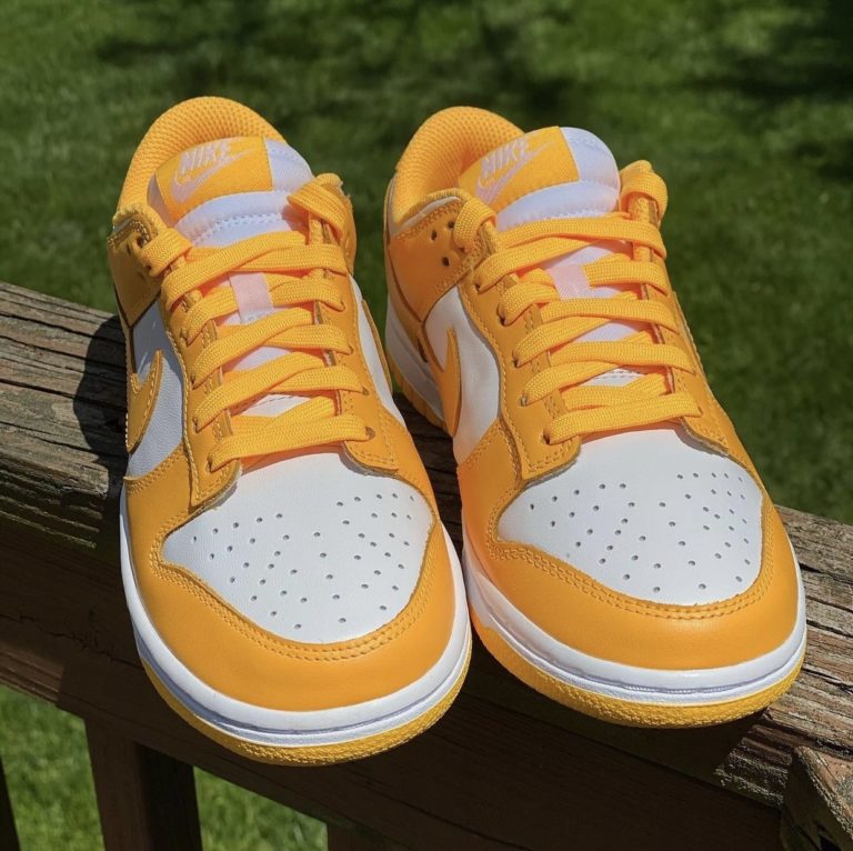 laser orange dunks footlocker