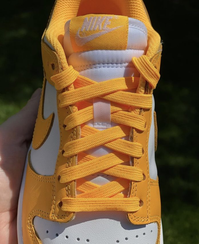 laser orange dunks footlocker