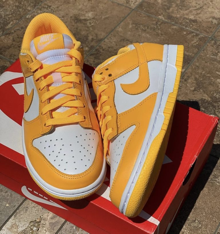 nike women's dunk low laser orange