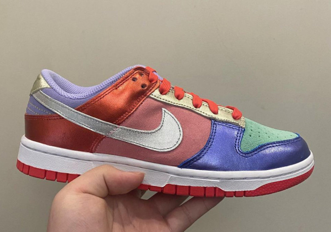 Mismatched Metallic Nike Dunk Low On The Way