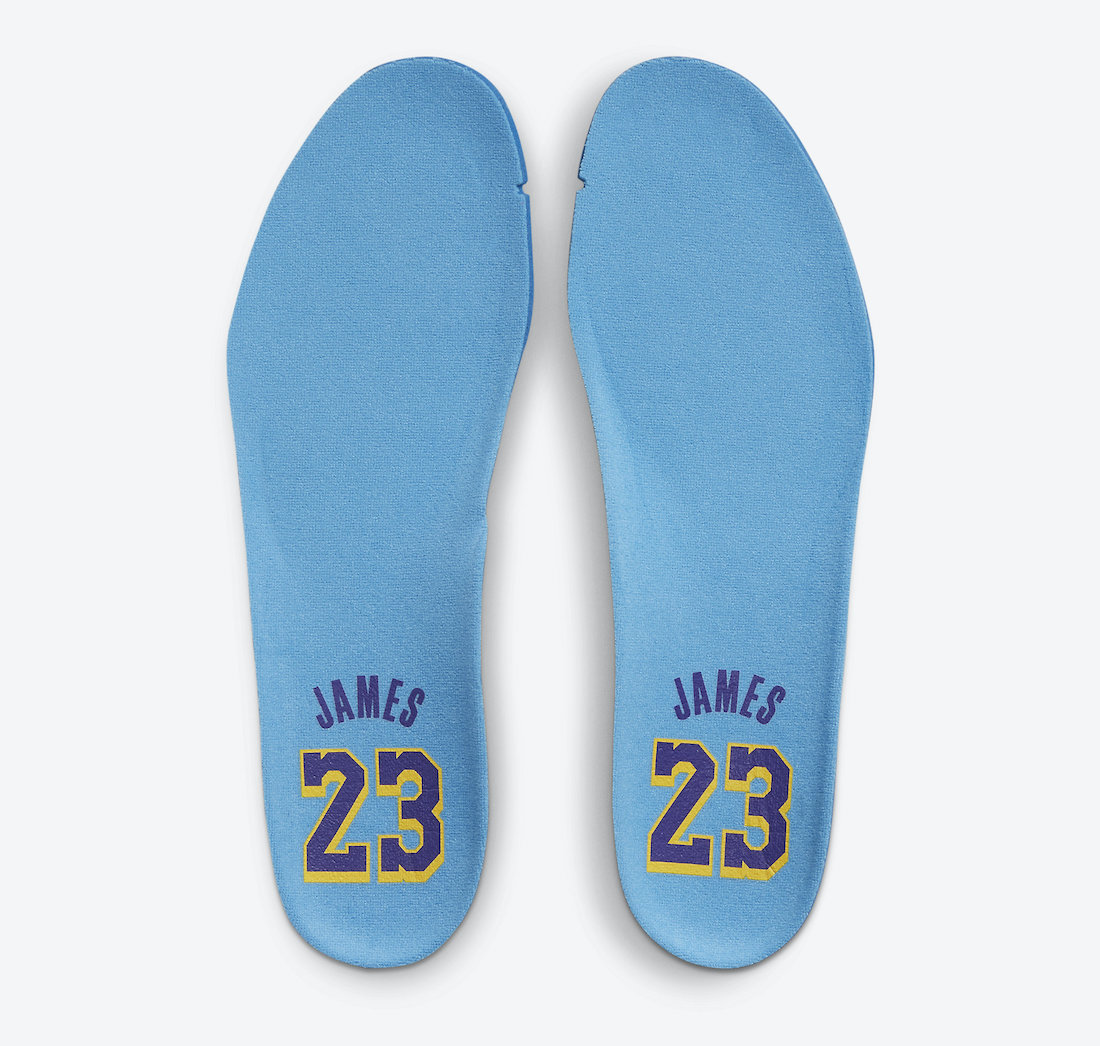 Nike LeBron 18 Minneapolis Lakers CQ9283-006 Insoles