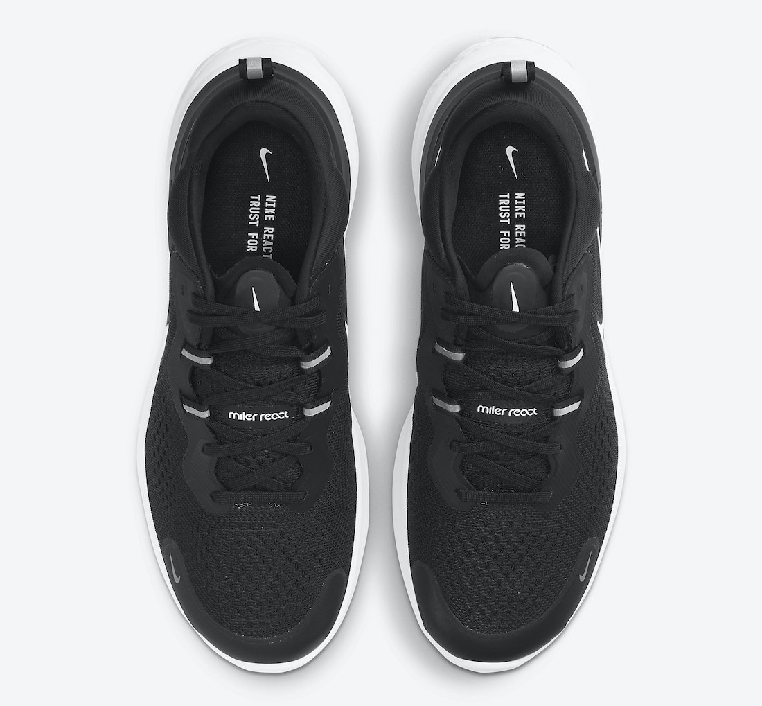 Nike React Miler 2 Black Smoke Grey White CW7121-001 Release Date