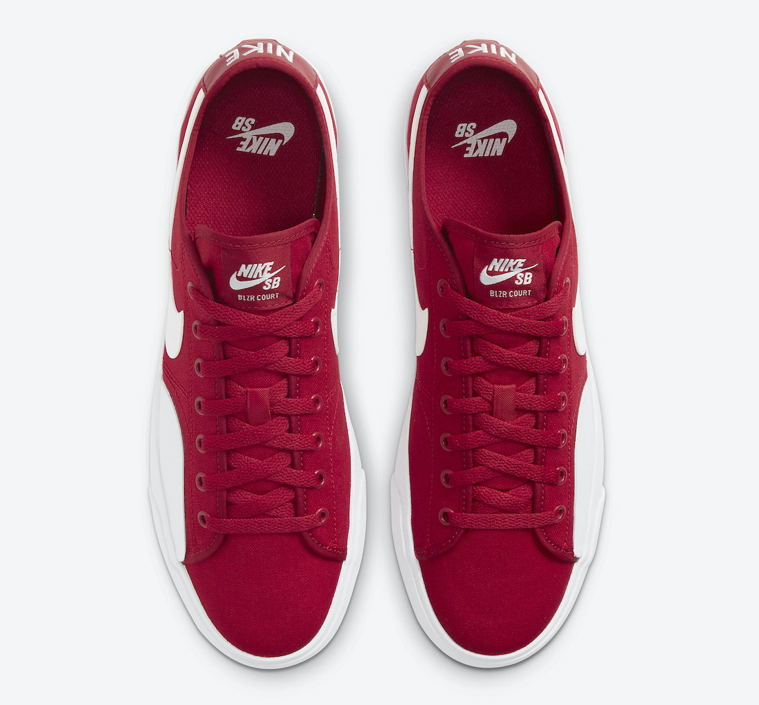 Nike SB Blazer Court Gym Red CV1658-600 Release Date
