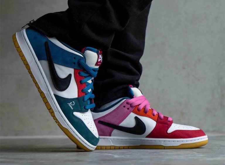 nike sb dunk low parra on feet