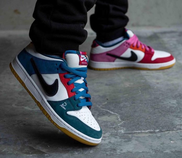 nike dunk parra on feet