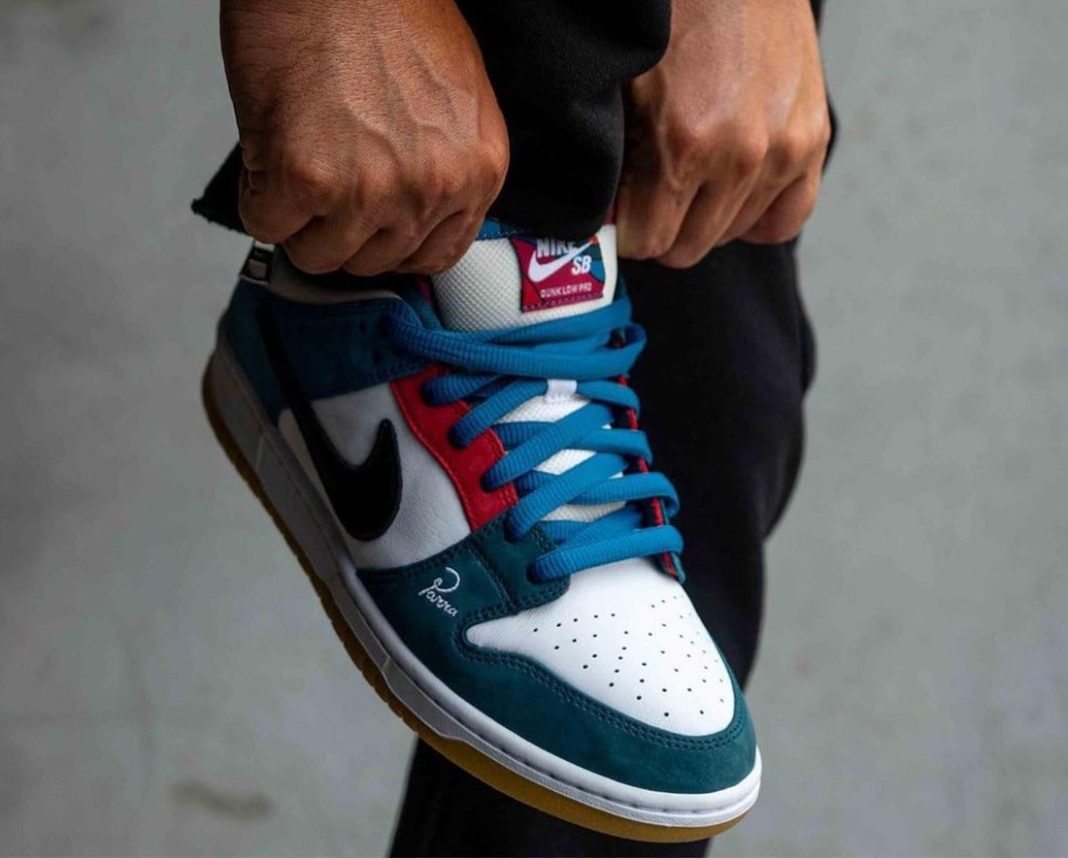nike dunk parra on feet