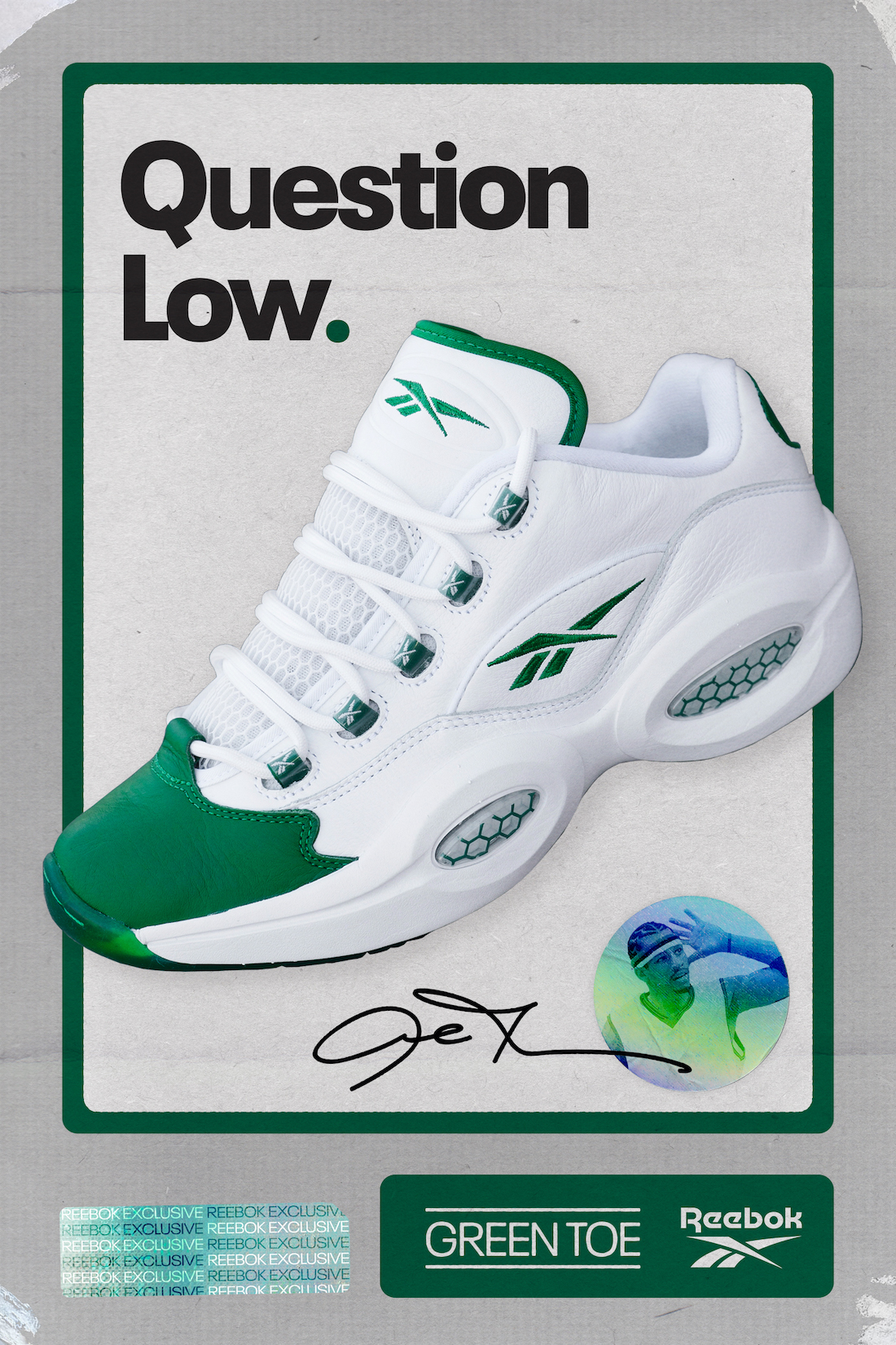 Reebok Question Low Green Toe GZ0367 Release Date