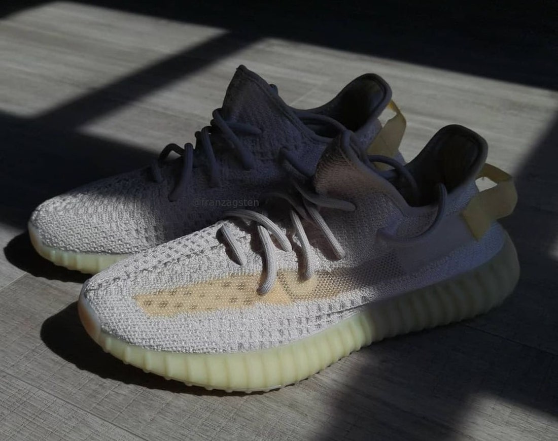 Yeezy boost 350 v2 cream white hot sale uv light