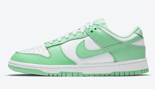 nike dunk low green glow official release dates 2021