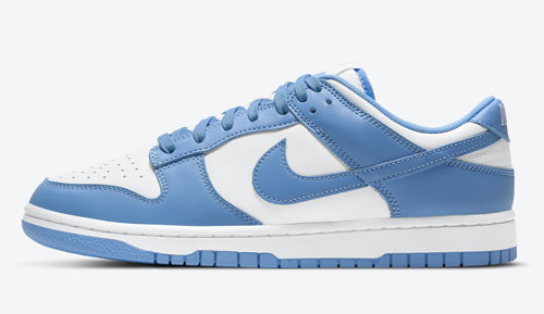 nike dunk low university blue official release dates 2021