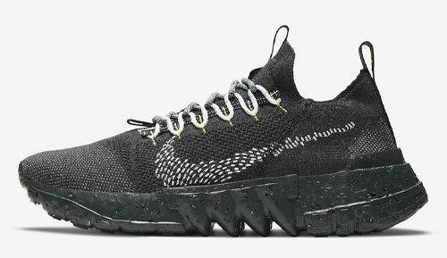 nike space hippie 01 anthracite black volt official release dates 2021