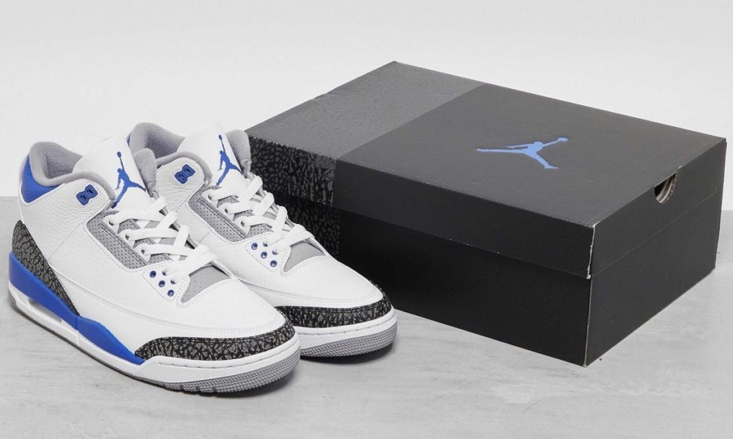 mens jordan 3 racer blue