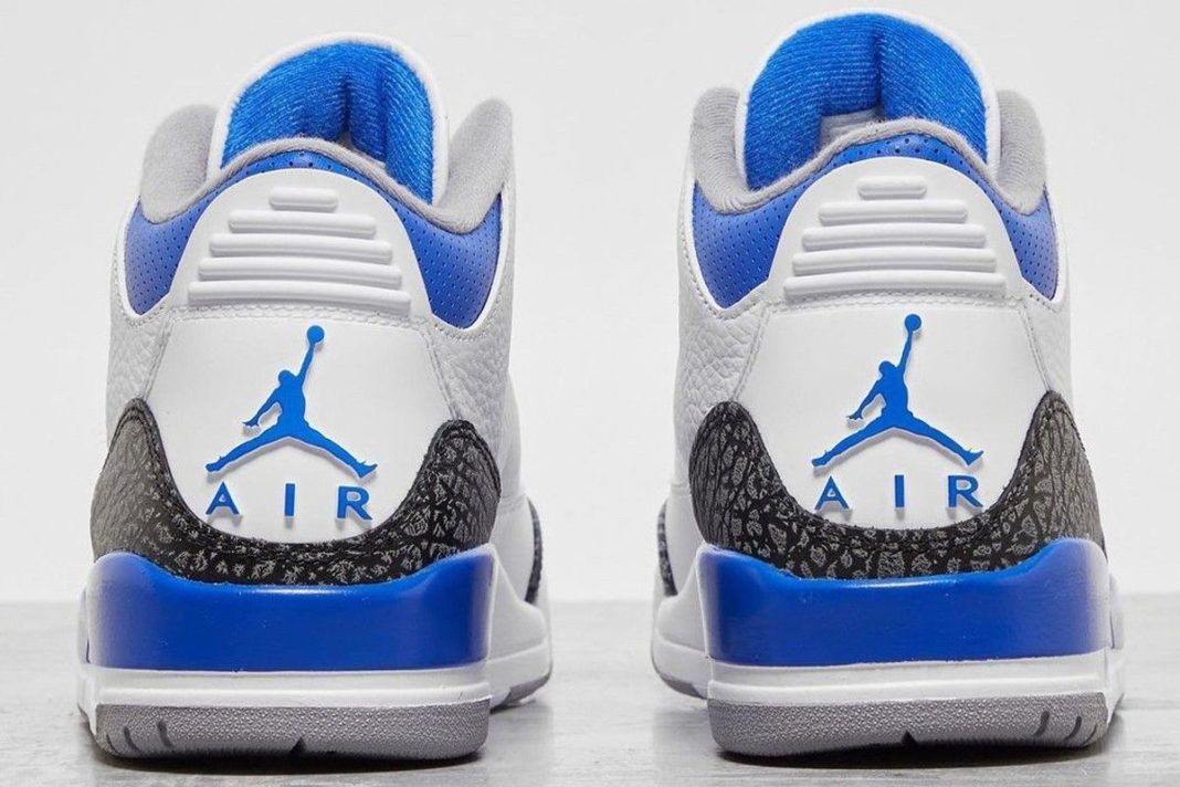 snipes jordan 3 racer blue