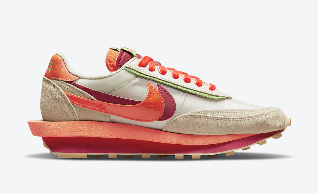 NIKE - NIKE ナイキ ×sacai×CLOT LD WAFFLE ORANGE BLAZE DH1347-100