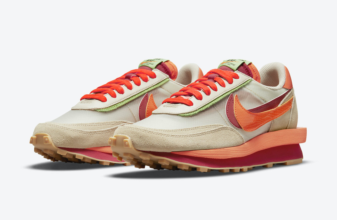 Clot Sacai Nike LDWaffle Orange Blaze DH1347 100 Release Date 4